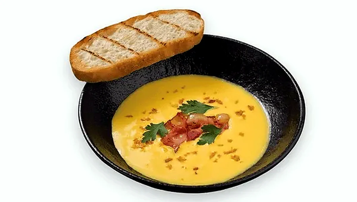 Сырное пюре с беконом — фото